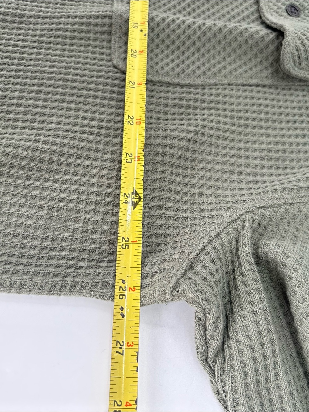 Brixton Olive Waffle-Knit Button Shirt - Picture 6 of 6